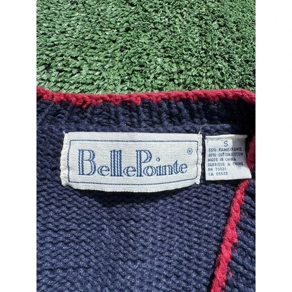 VERY RARE BellePointe Art Cardigan Knit Sweater Van Gogh Matisse Renoir Small - Picture 7 of 14